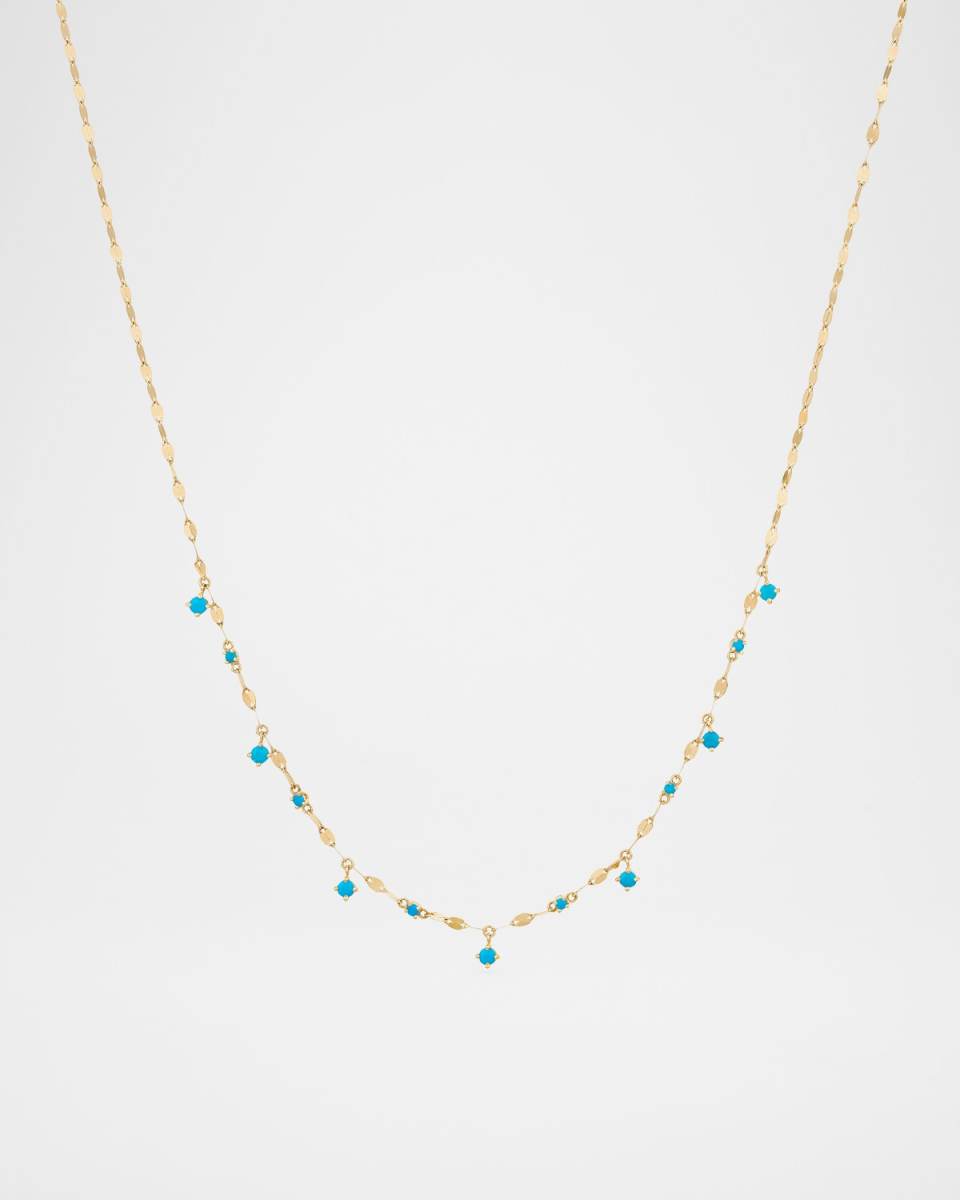 Solo Turquoise Rain Necklace